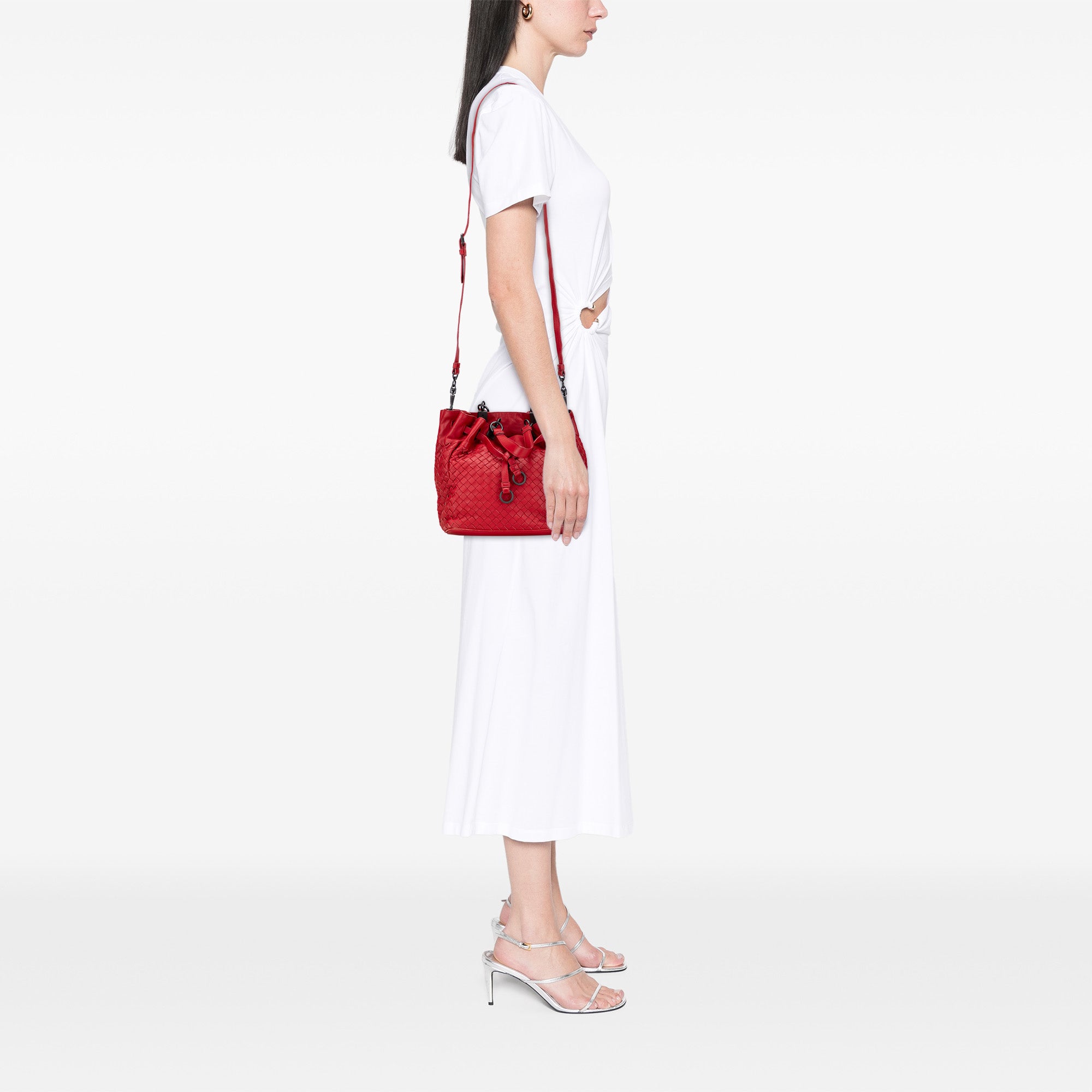 Nappa Intrecciato Bucket Bag - Image 9