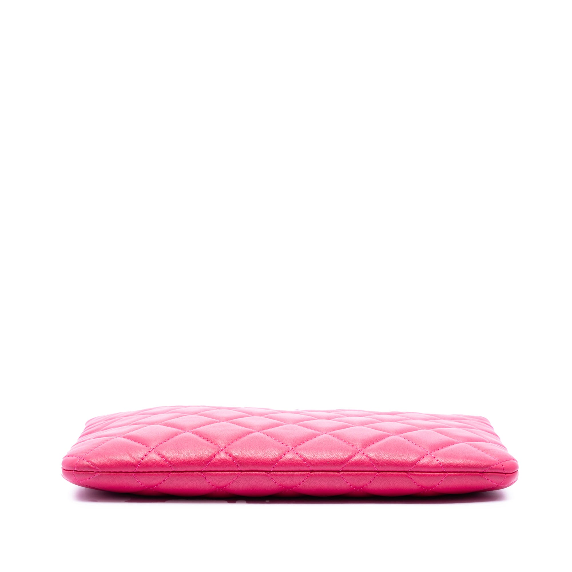 Small Quilted Lambskin O Case Clutch - Image 3