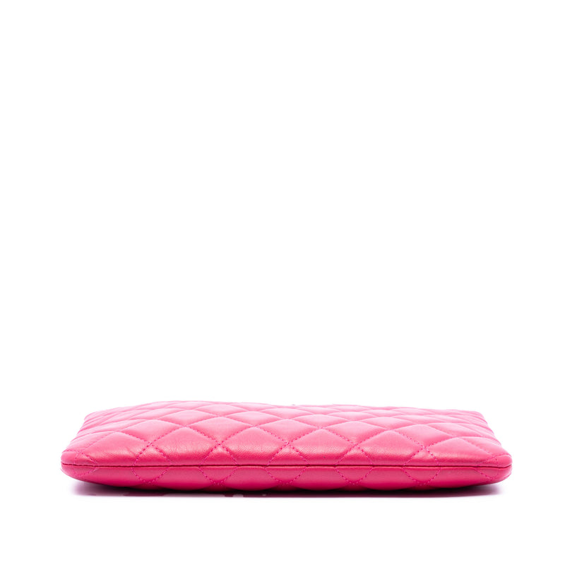 Small Quilted Lambskin O Case Clutch - Image 3