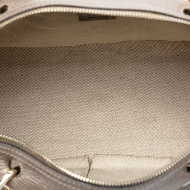 Medium Calfskin Bamboo Shopper Boston Bag - Image 4