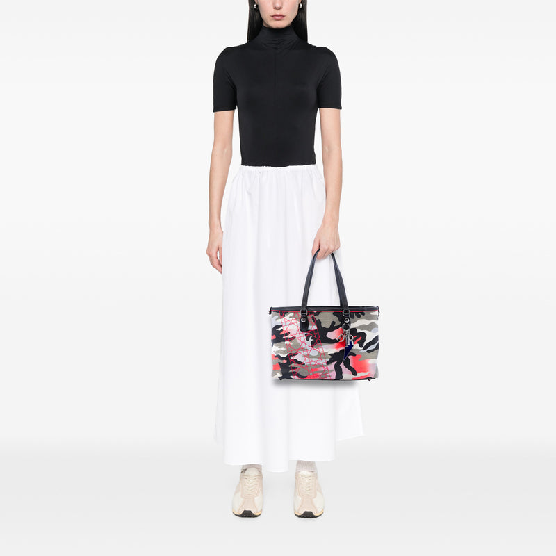 Anselm Reyle Medium Canvas Camouflage Tote - Image 6