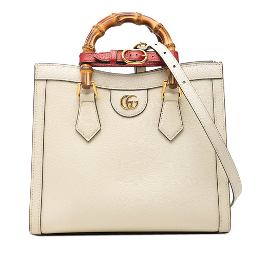 Medium Calfskin Bamboo Diana Satchel - Image 1