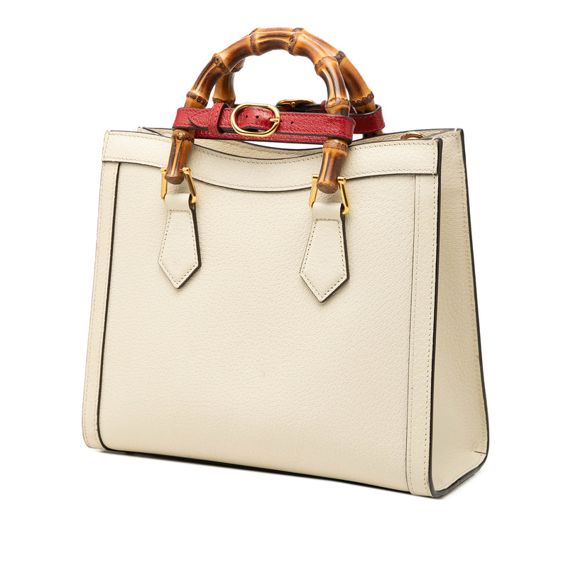 Medium Calfskin Bamboo Diana Satchel - Image 2