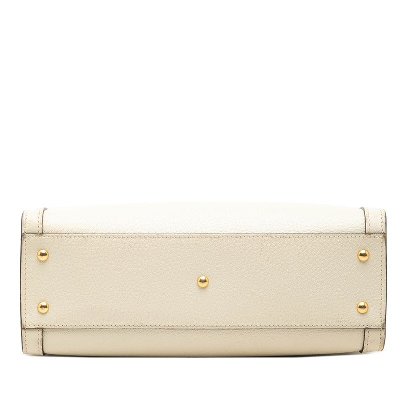 Medium Calfskin Bamboo Diana Satchel - Image 3