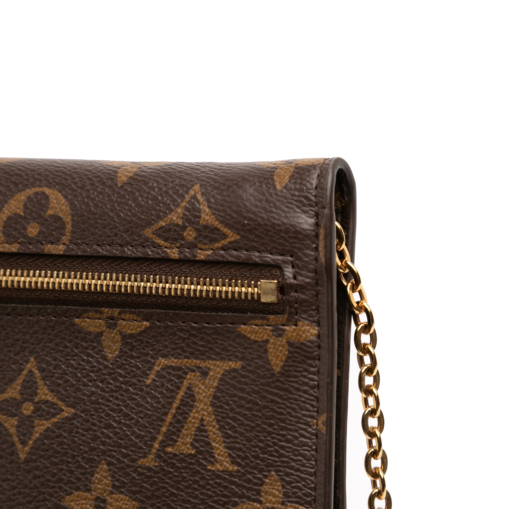 Monogram Christmas Animation Bears on Skis Pochette Weekend Chain Wallet - Image 10