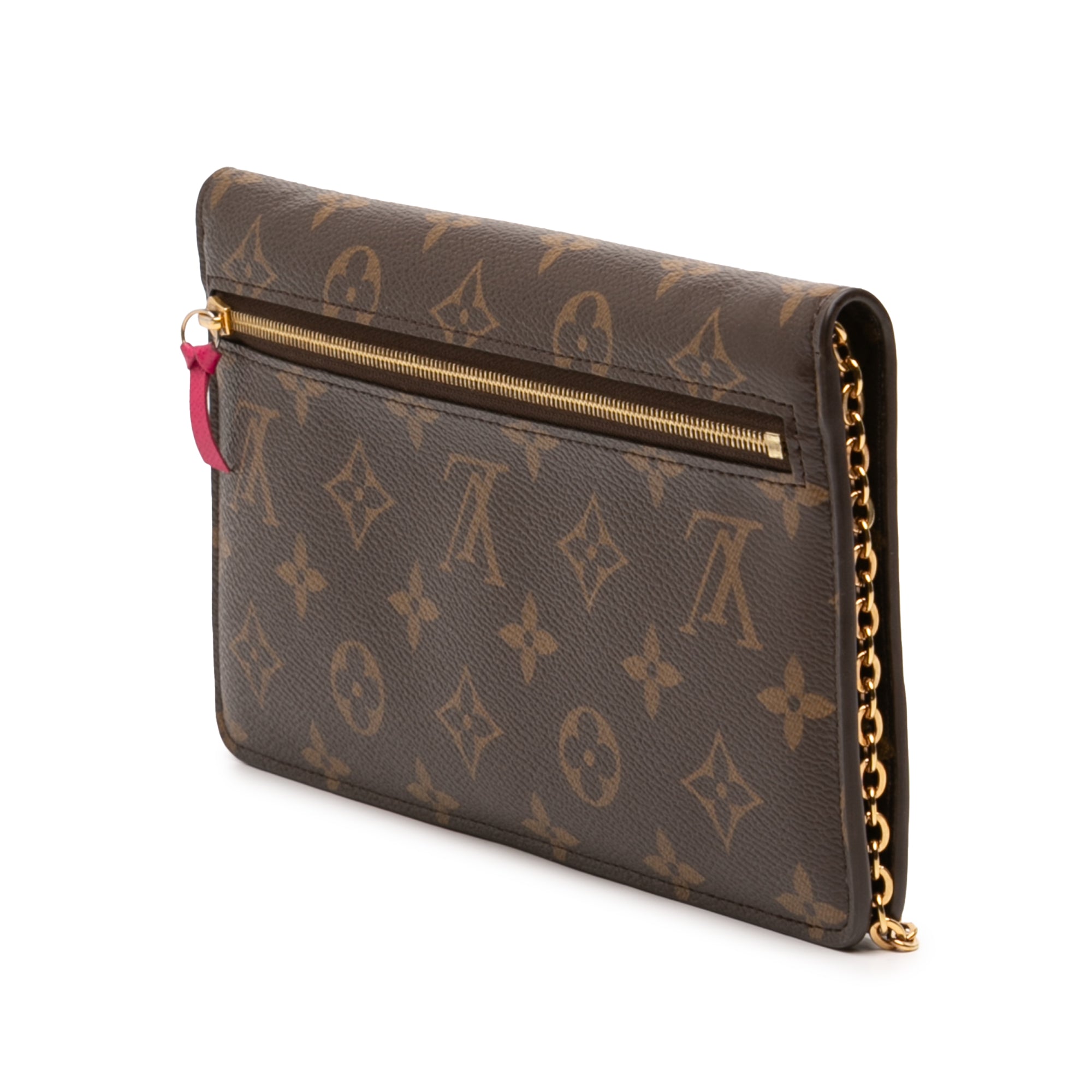 Monogram Christmas Animation Bears on Skis Pochette Weekend Chain Wallet - Image 2