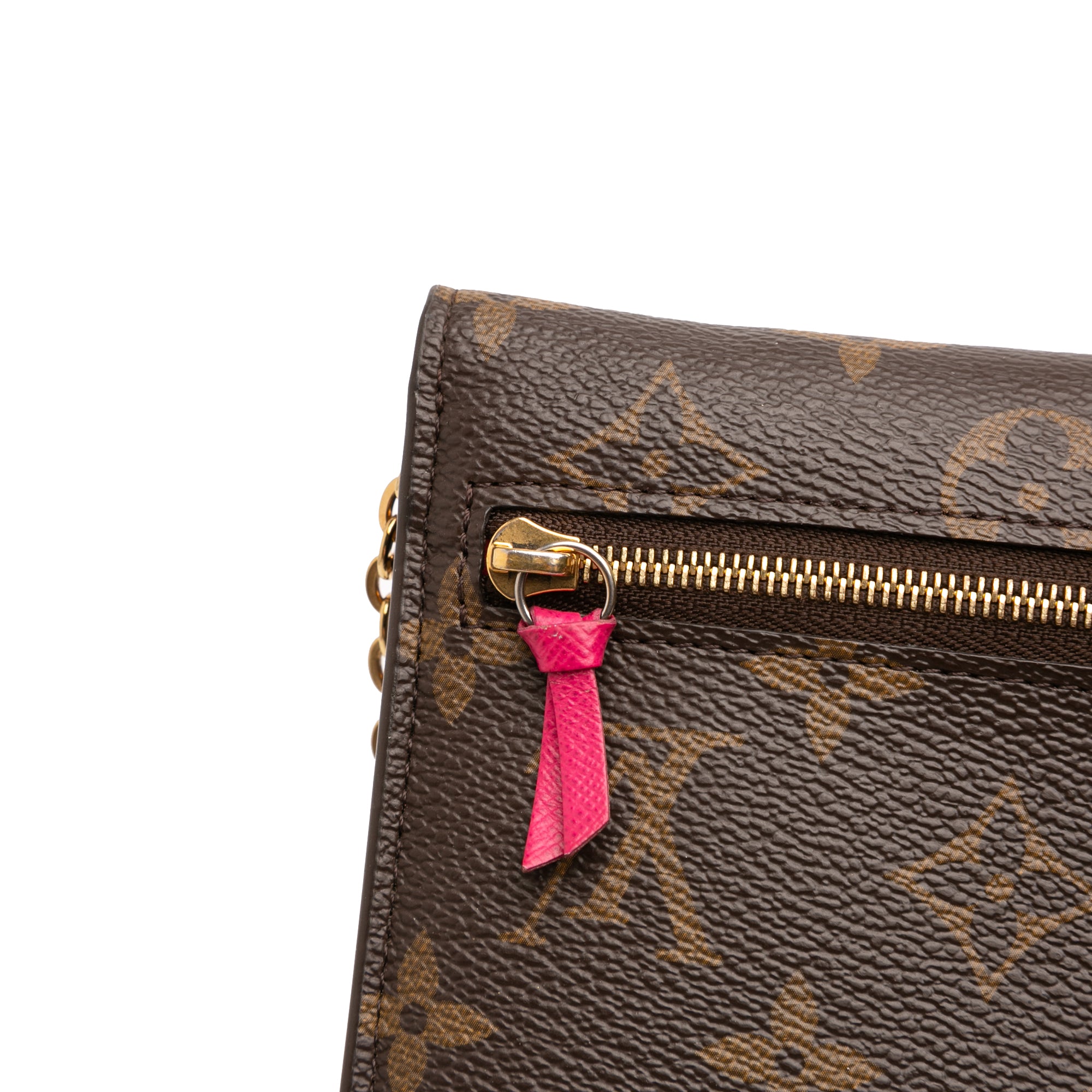 Monogram Christmas Animation Bears on Skis Pochette Weekend Chain Wallet - Image 8