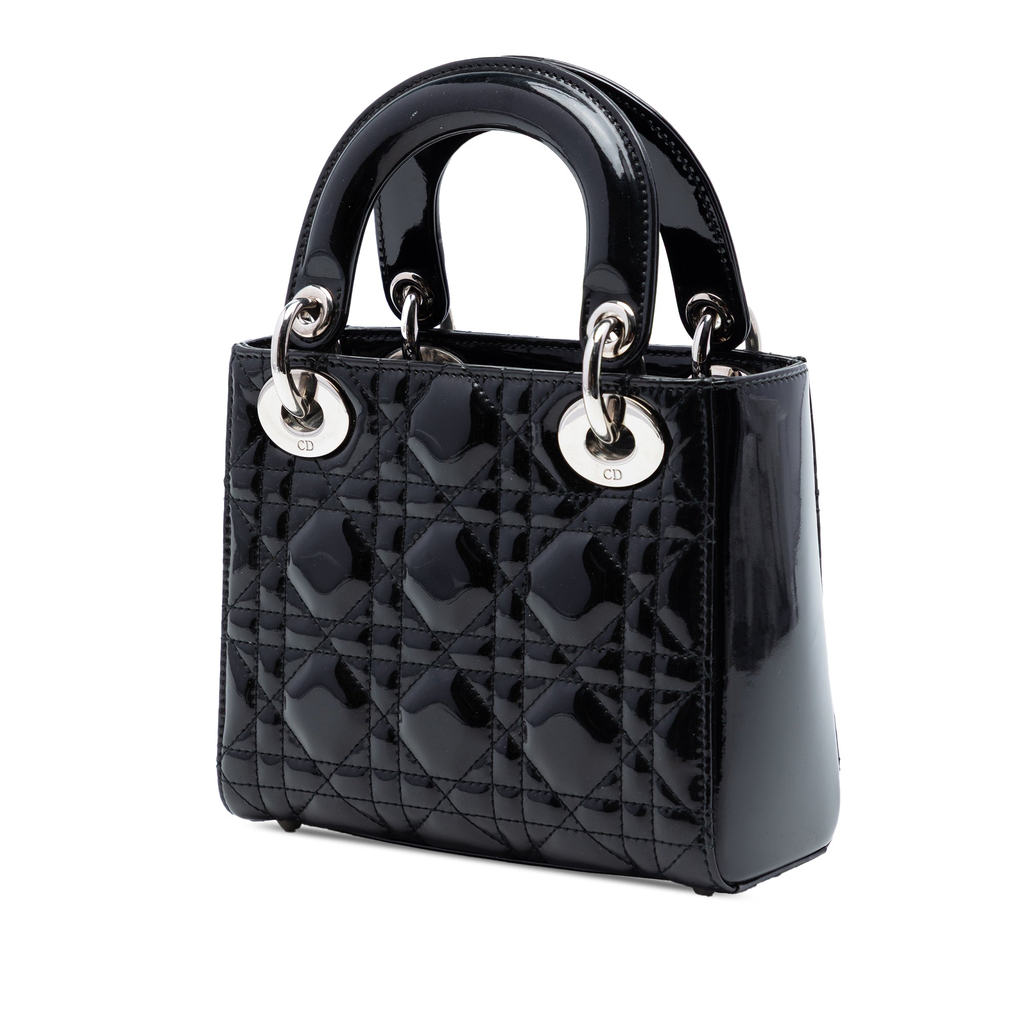Mini Patent Cannage Lady Dior - Image 2