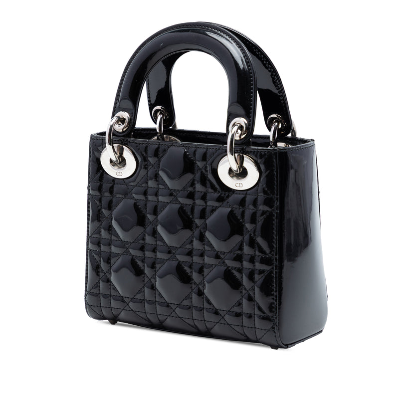 Mini Patent Cannage Lady Dior - Image 2