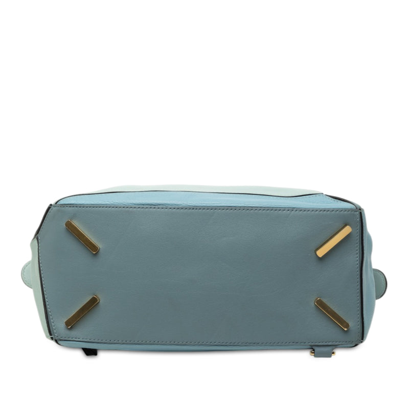 Medium Tricolor Calfskin Puzzle Satchel - Image 3
