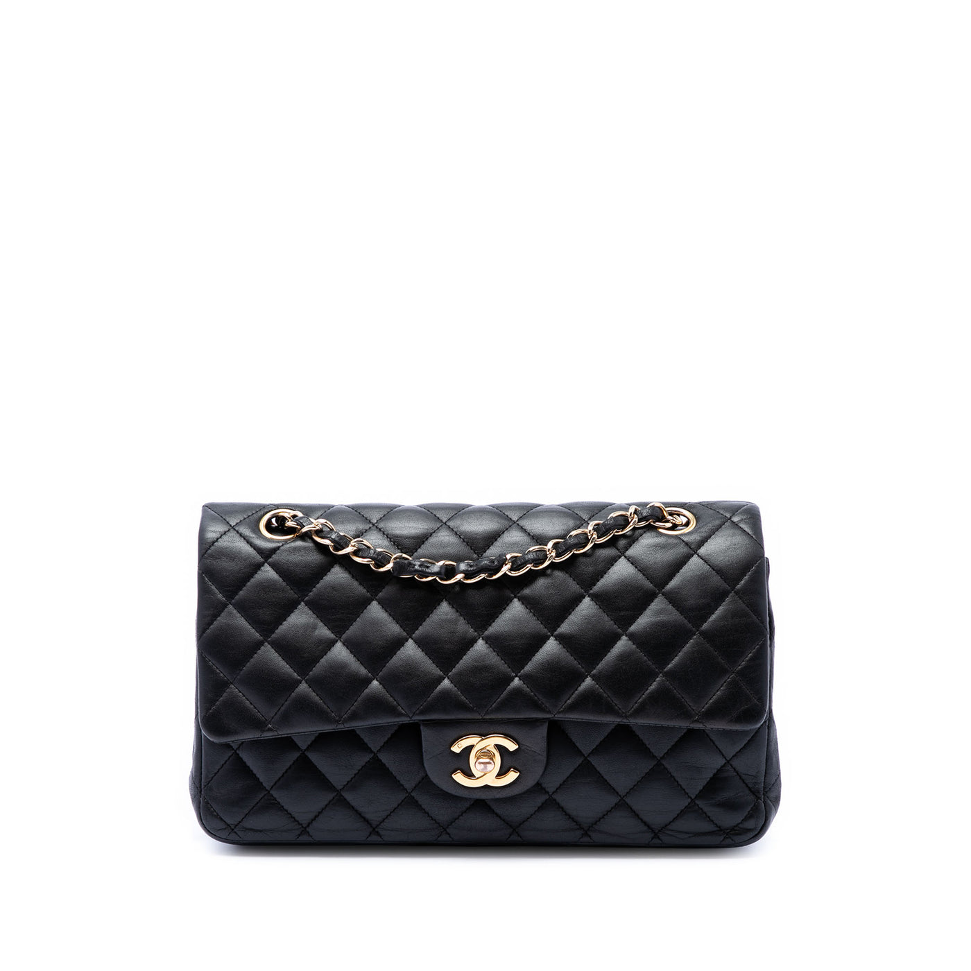 Medium Classic Lambskin Double Flap - Image 1