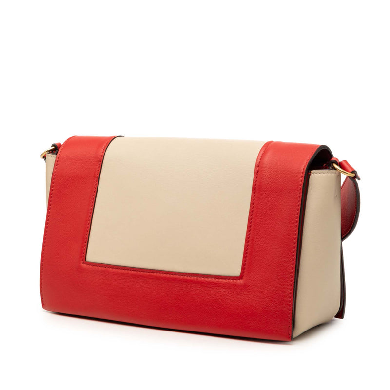 Medium Shiny Smooth Calfskin Frame Shoulder Bag - Image 2