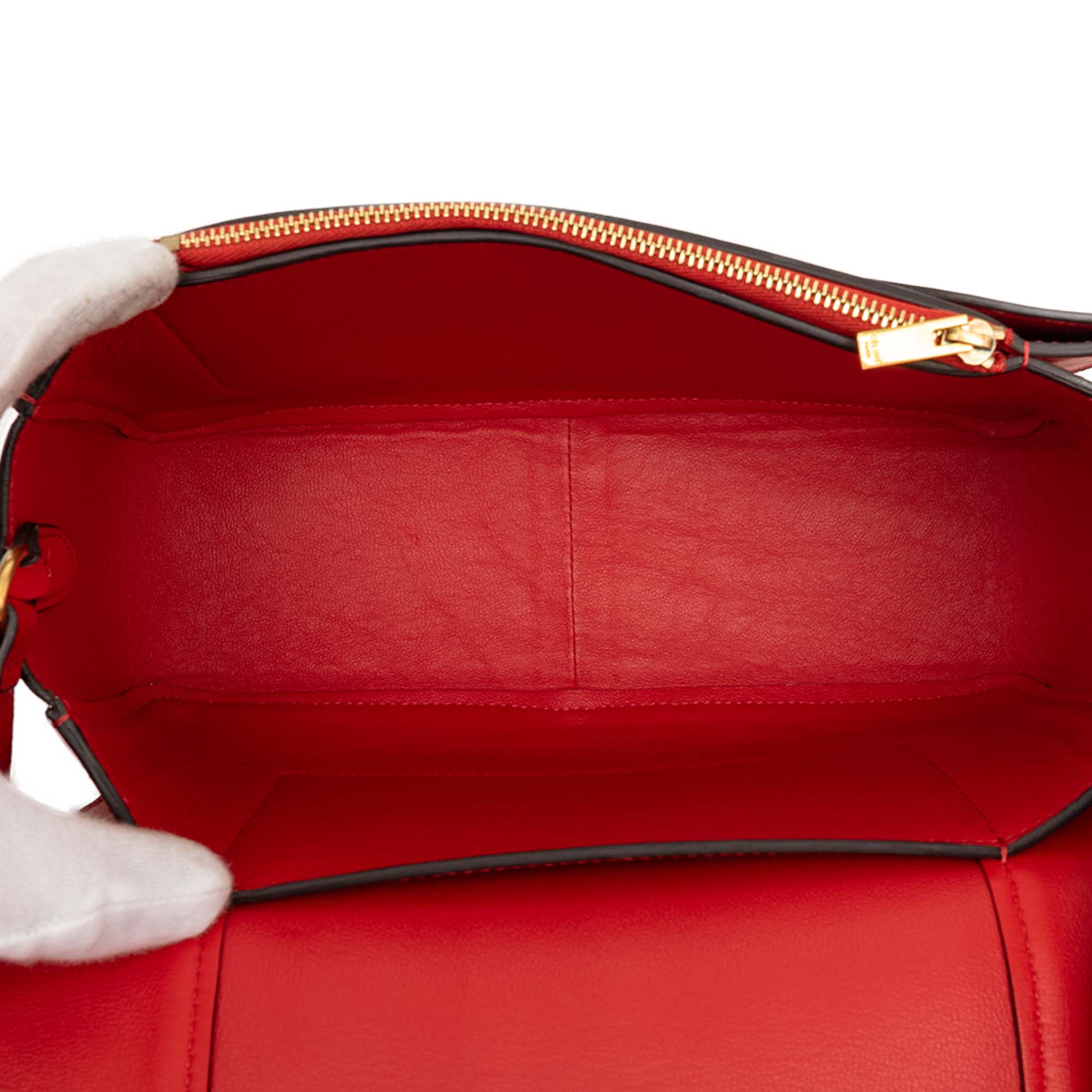 Medium Shiny Smooth Calfskin Frame Shoulder Bag - Image 4
