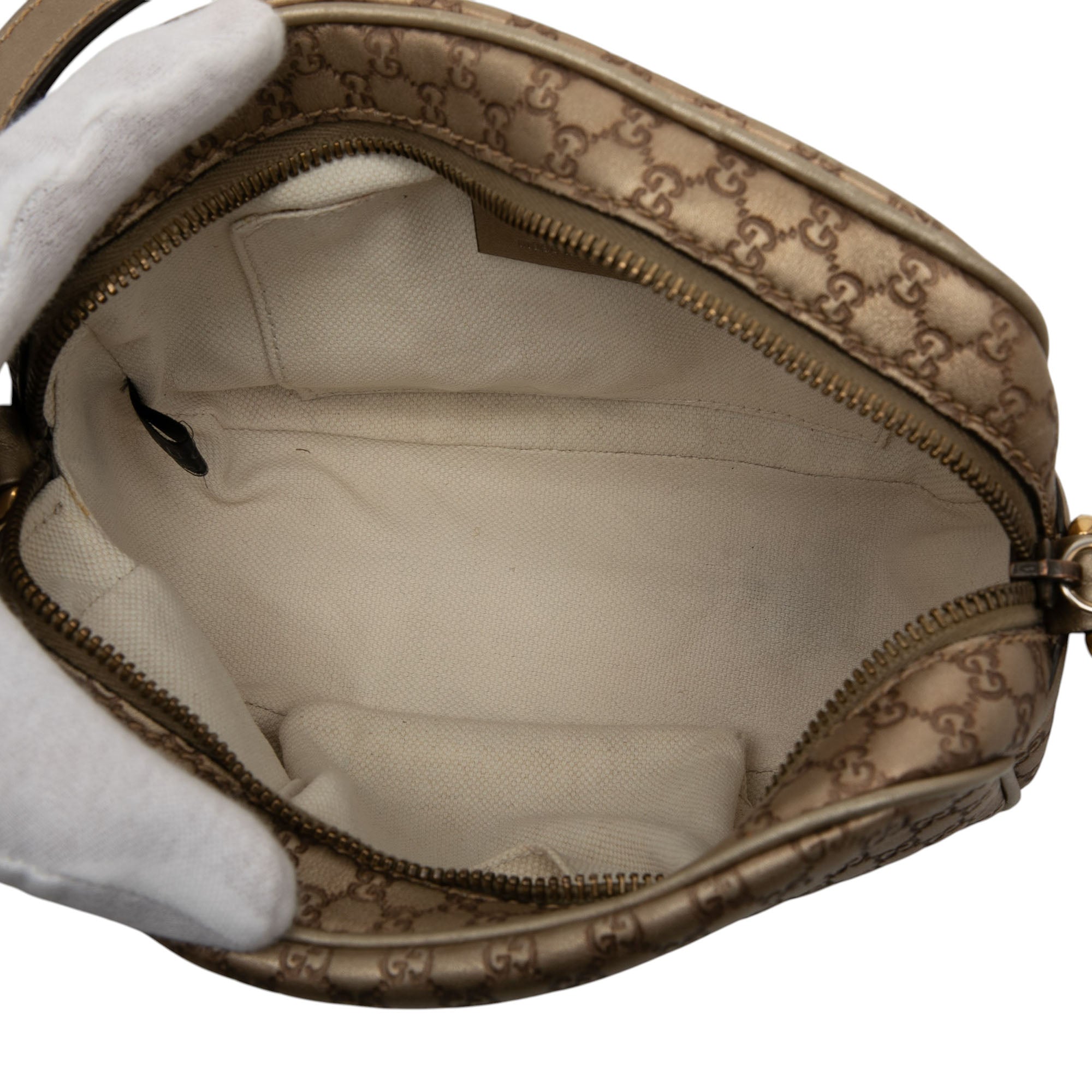 Metallic Microguccissima Sunshine Disco Camera Bag - Image 4