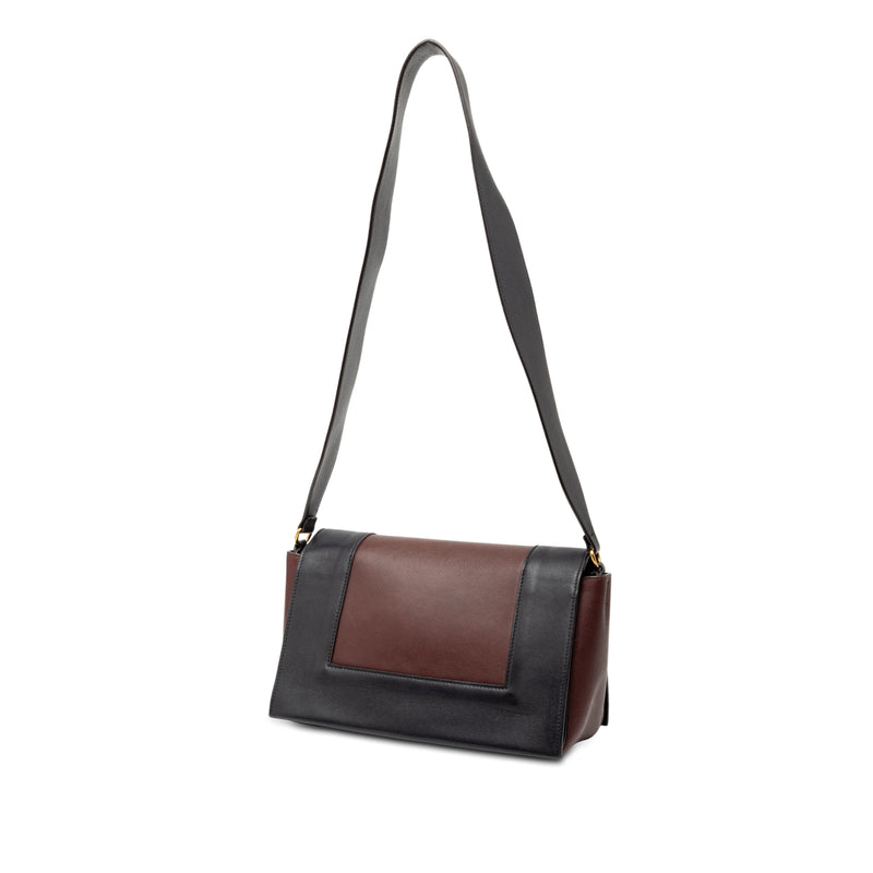 Medium Shiny Smooth Calfskin Frame Shoulder Bag - Image 2