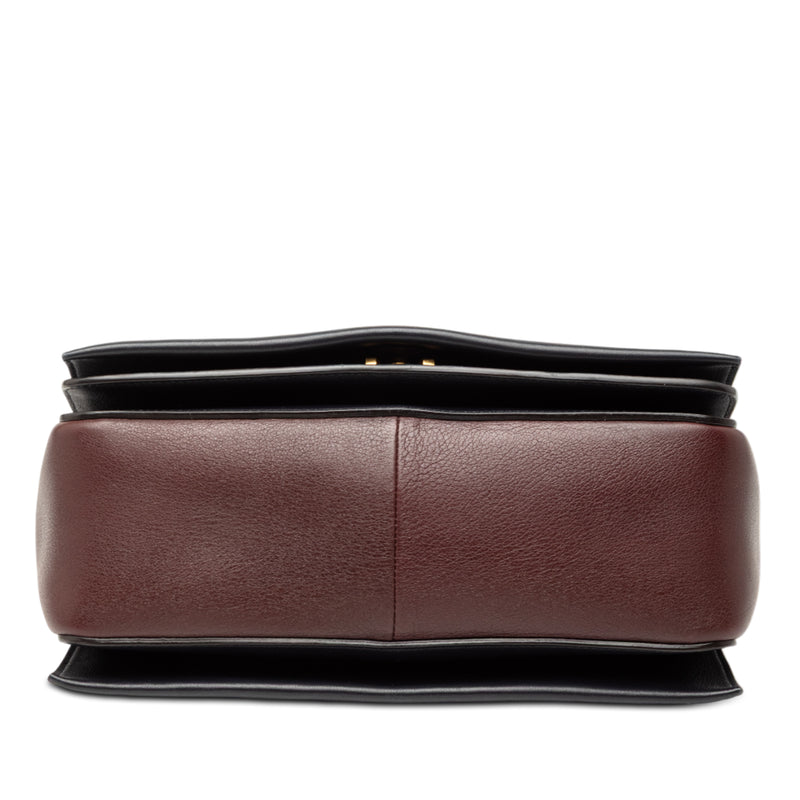 Medium Shiny Smooth Calfskin Frame Shoulder Bag - Image 3