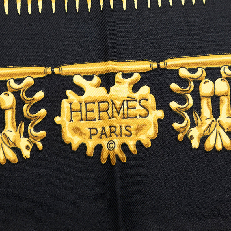 Les Cavaliers d Or Silk Scarf 90 - Image 5