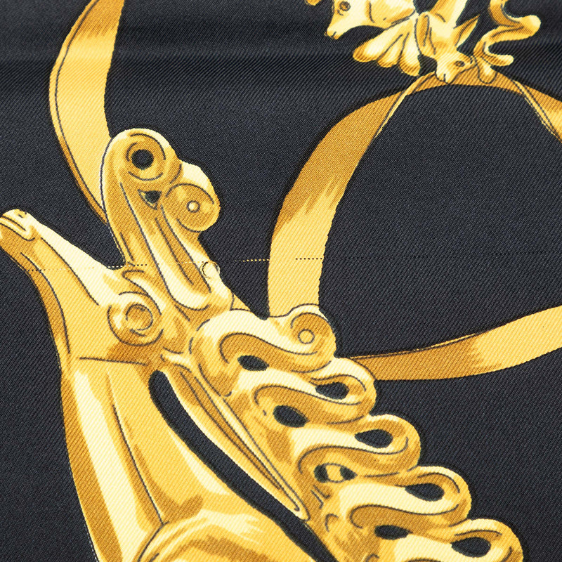 Les Cavaliers d Or Silk Scarf 90 - Image 7