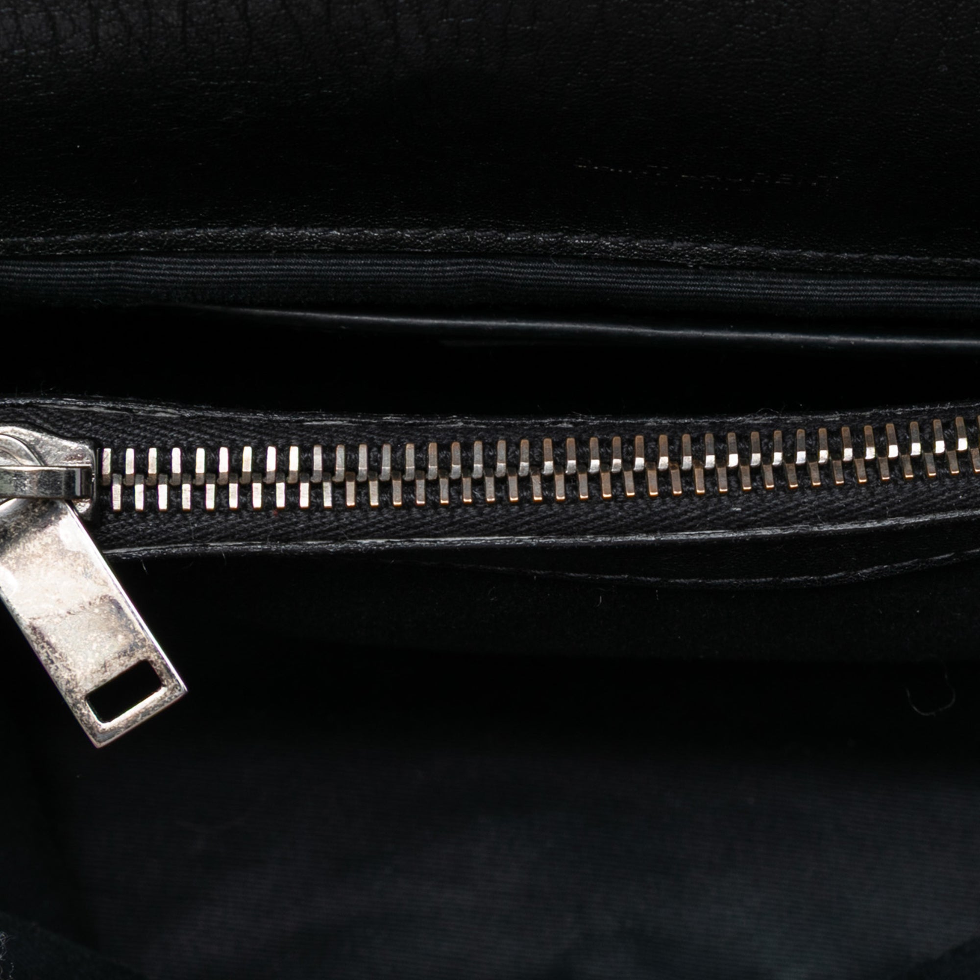 Medium Chevron Sheepskin Monogram College Satchel - Image 4