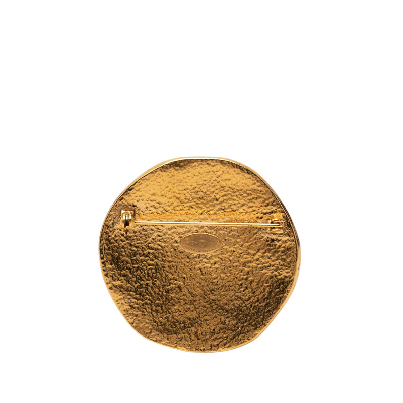 CC Gold Plated Sunburst Brooch - Image 2
