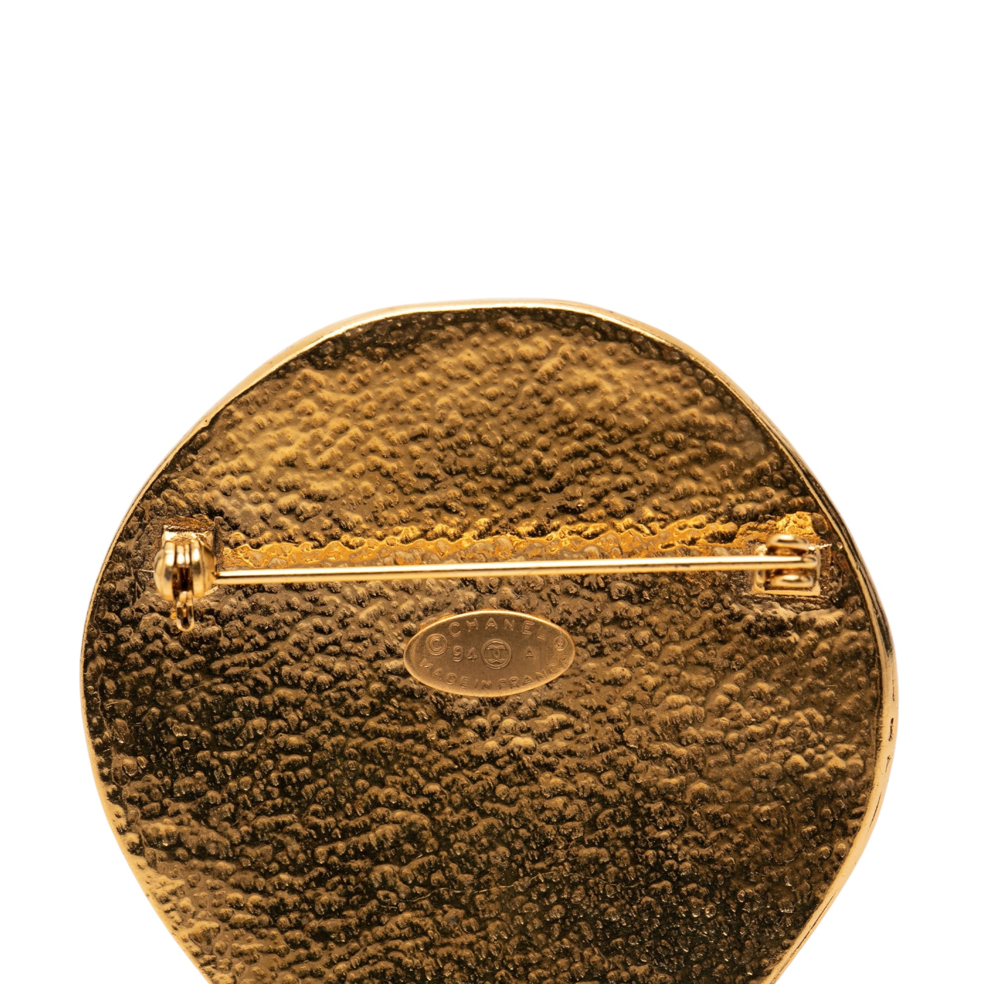 CC Gold Plated Sunburst Brooch - Image 3