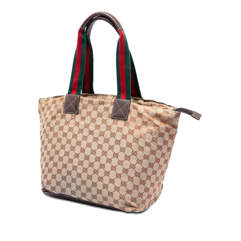GG Canvas Web Tote - Image 2