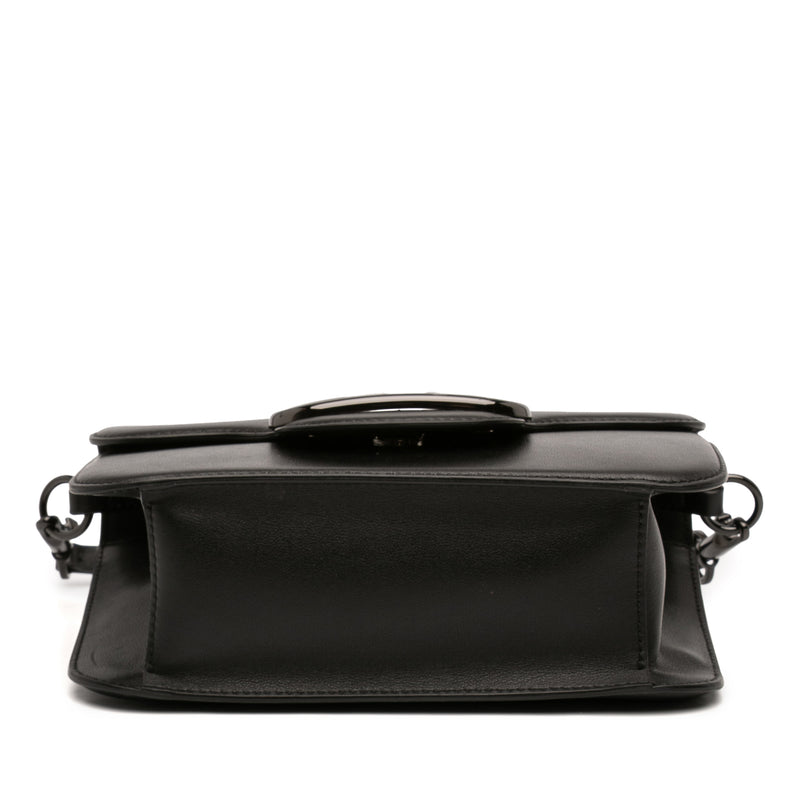 Calfskin Logo Flap Satchel - Image 3