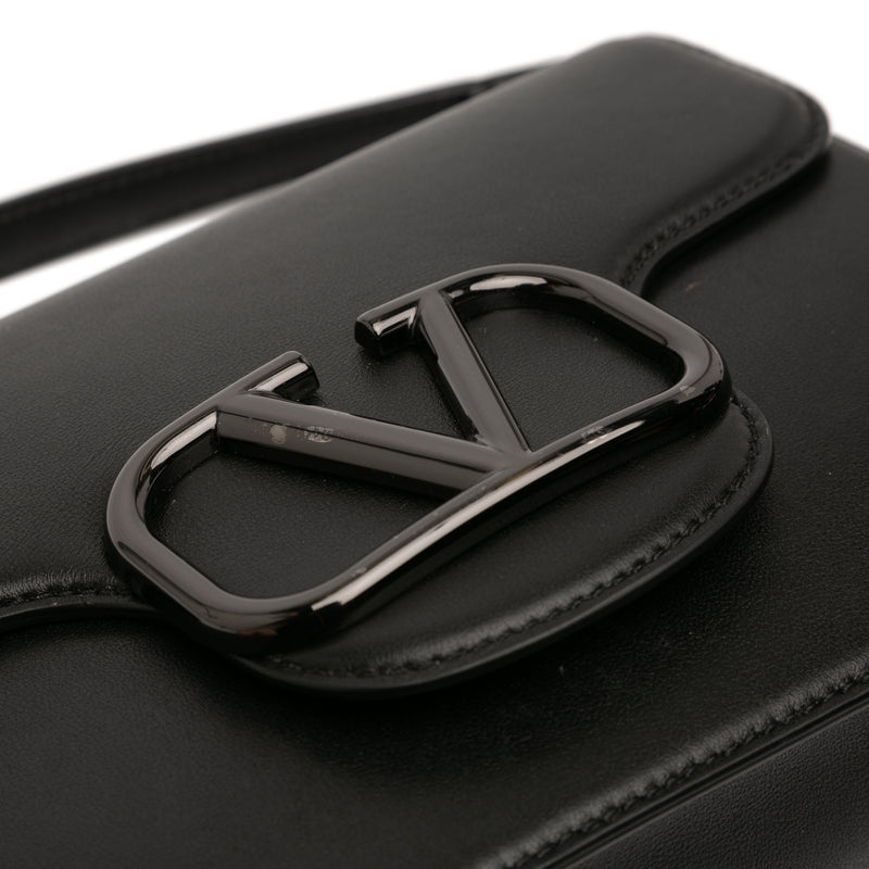 Calfskin Logo Flap Satchel - Image 6