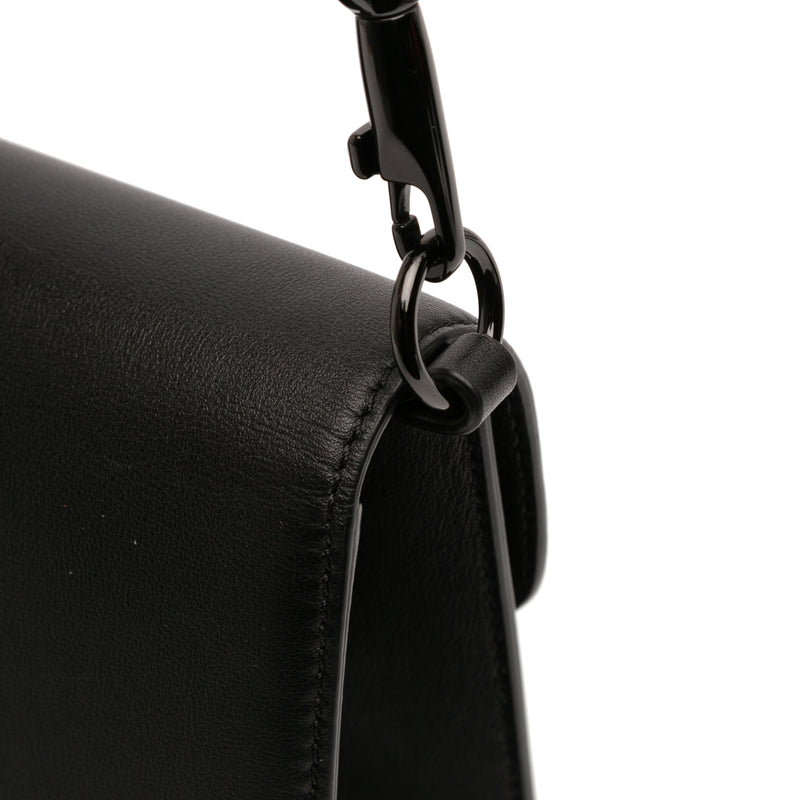 Calfskin Logo Flap Satchel - Image 7