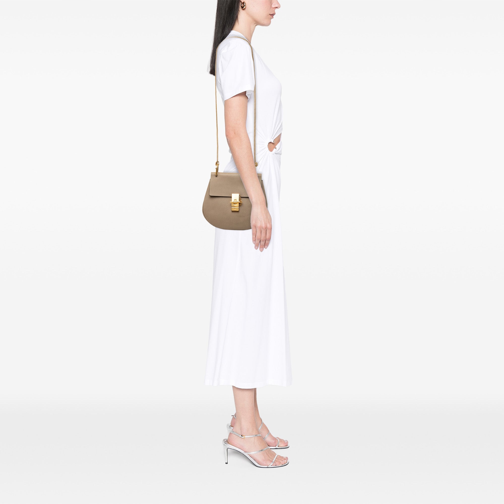 Small Grained Calfskin Drew Crossbody - Image 7