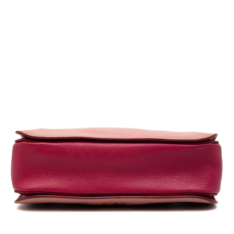Bicolor Goatskin Madras Satchel - Image 3