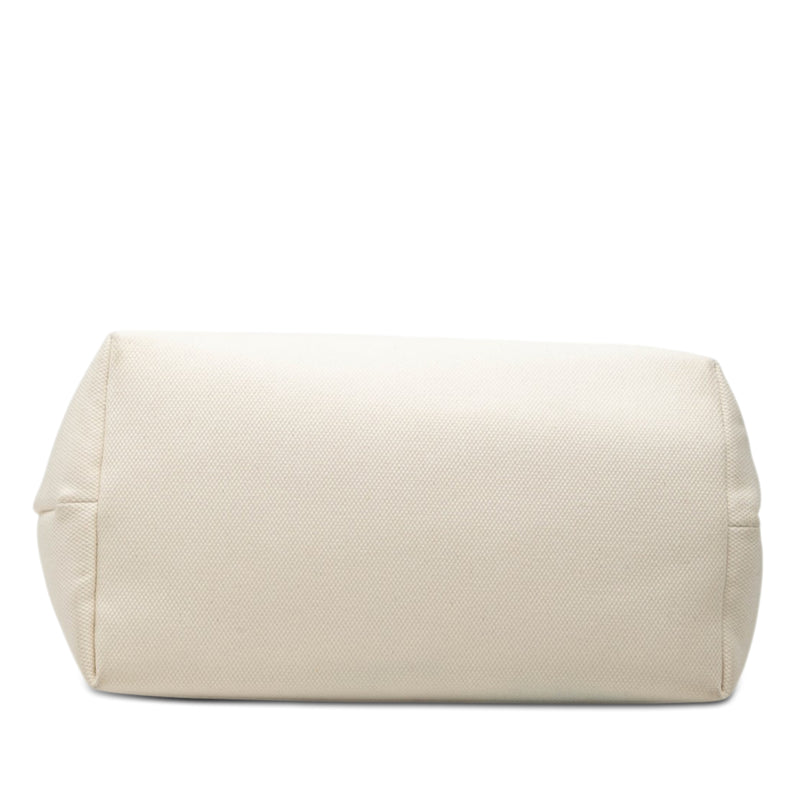 Small Canvas Logo Print Horizontal Cabas Tote - Image 3