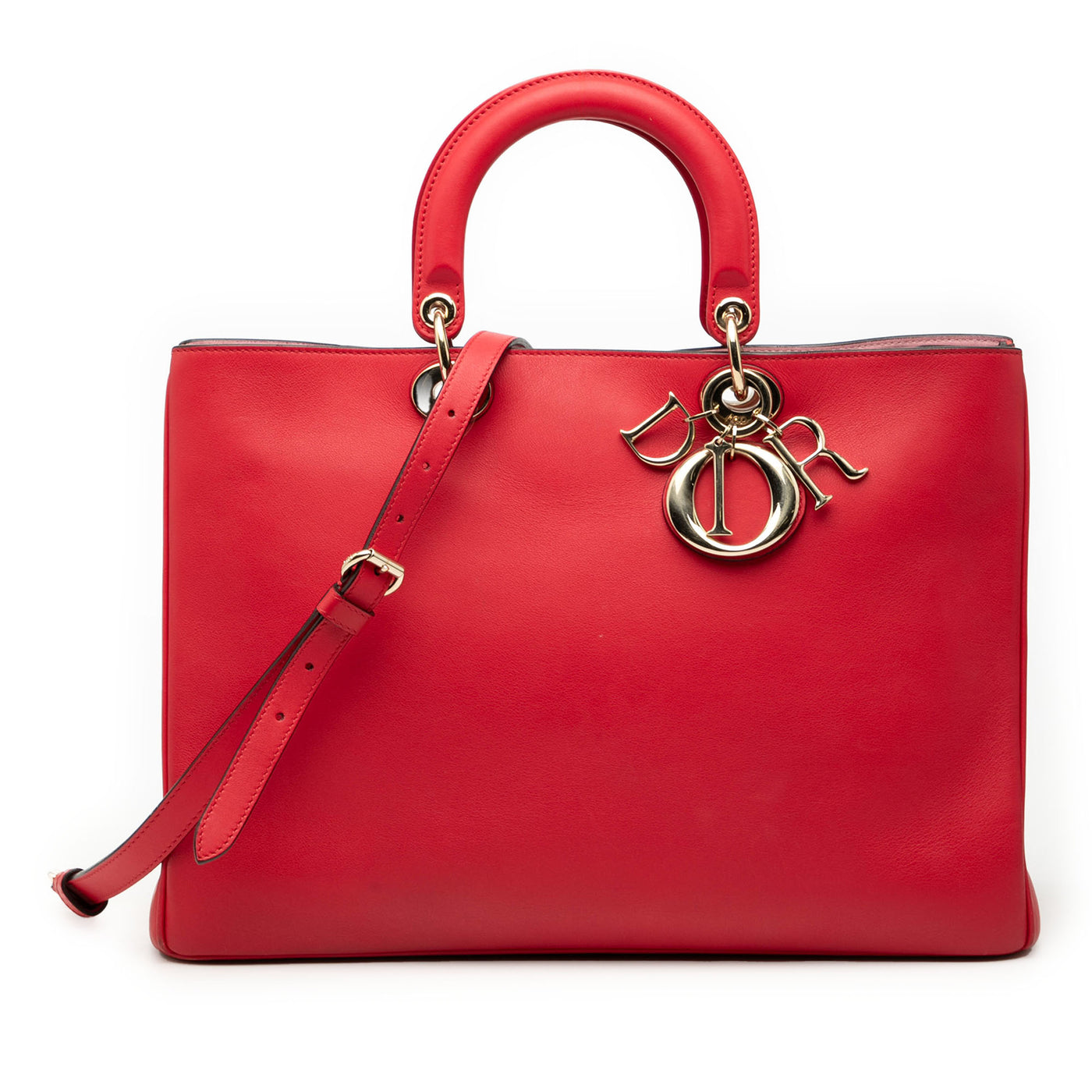 Large Smooth Calfskin Diorissimo Satchel - Image 1
