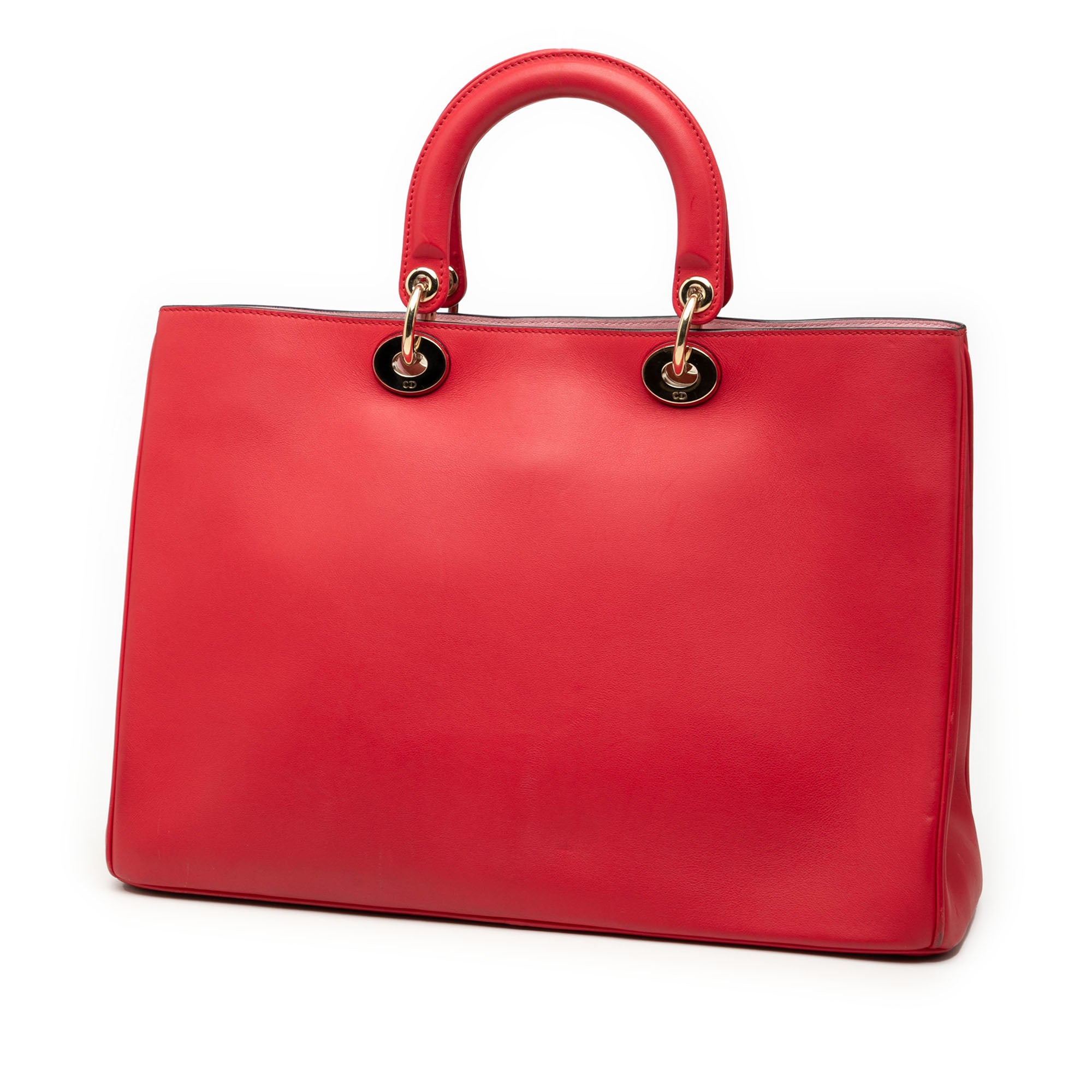 Large Smooth Calfskin Diorissimo Satchel - Image 2