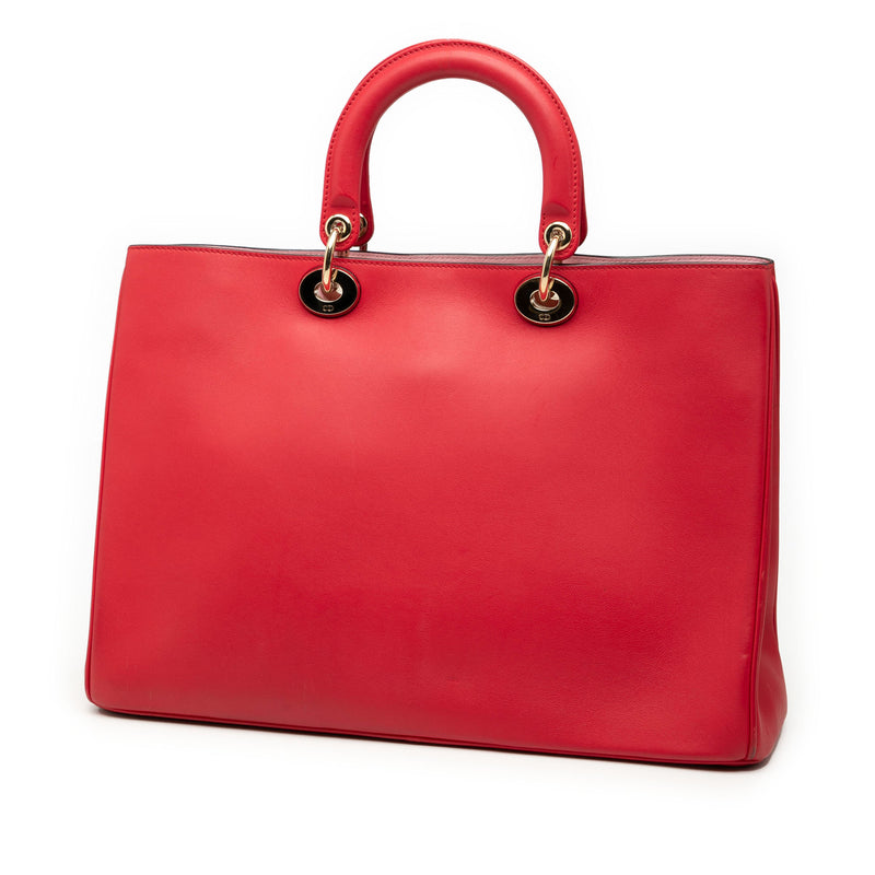 Large Smooth Calfskin Diorissimo Satchel - Image 2