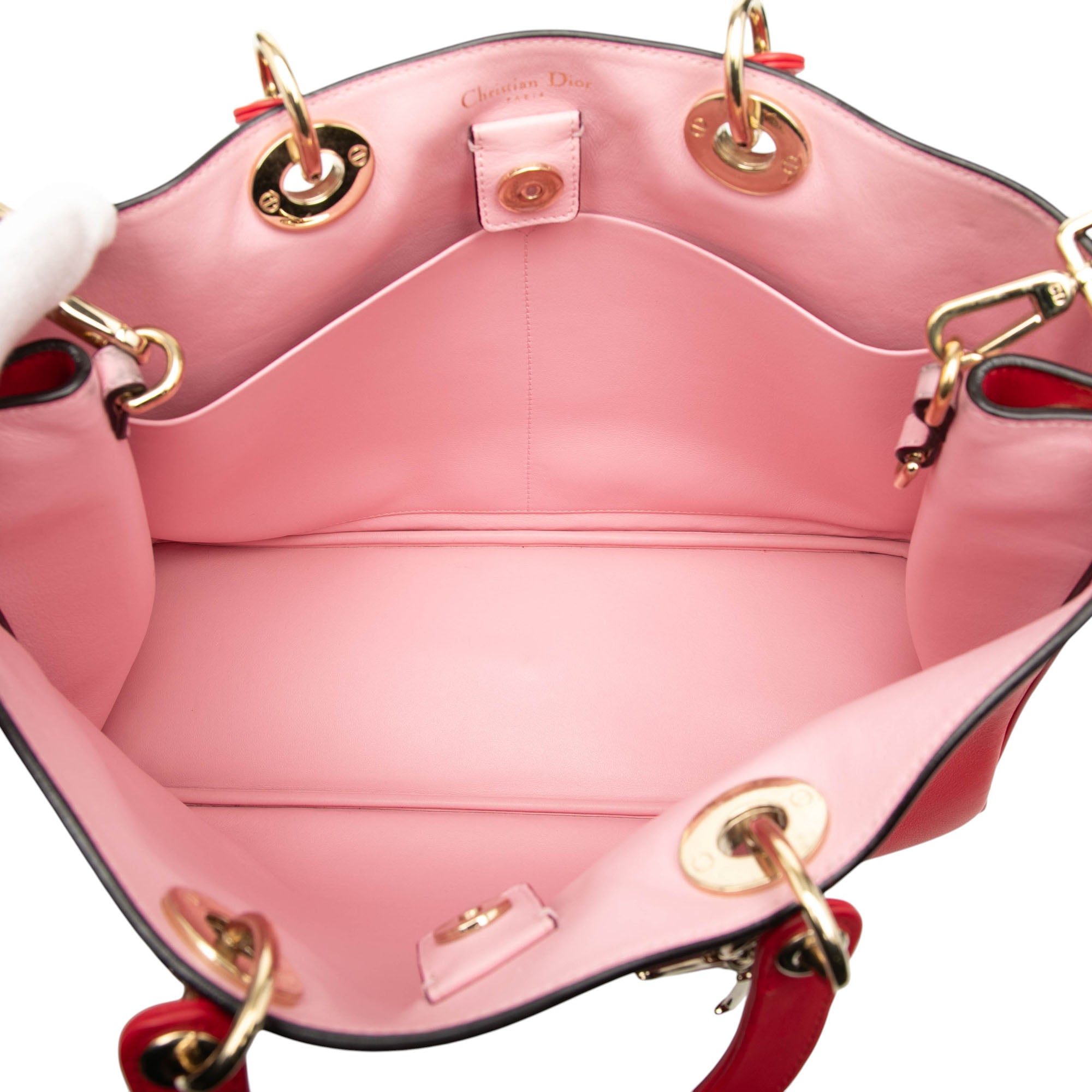 Large Smooth Calfskin Diorissimo Satchel - Image 4