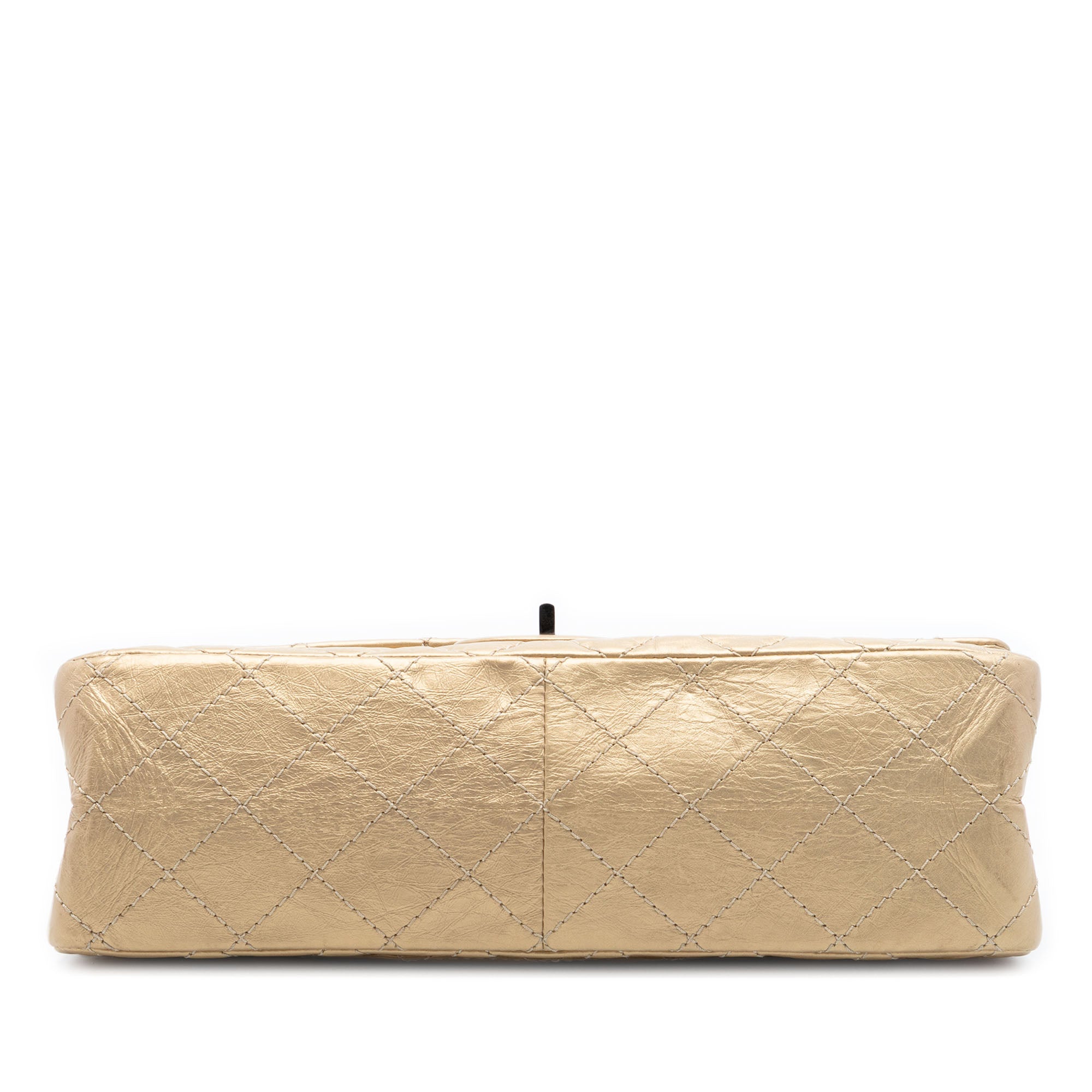 Quilted Metallic Aged Calfskin Reissue 2.55 Double Flap 226 - Image 3