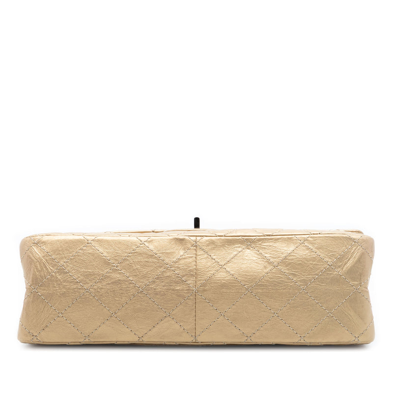 Quilted Metallic Aged Calfskin Reissue 2.55 Double Flap 226 - Image 3