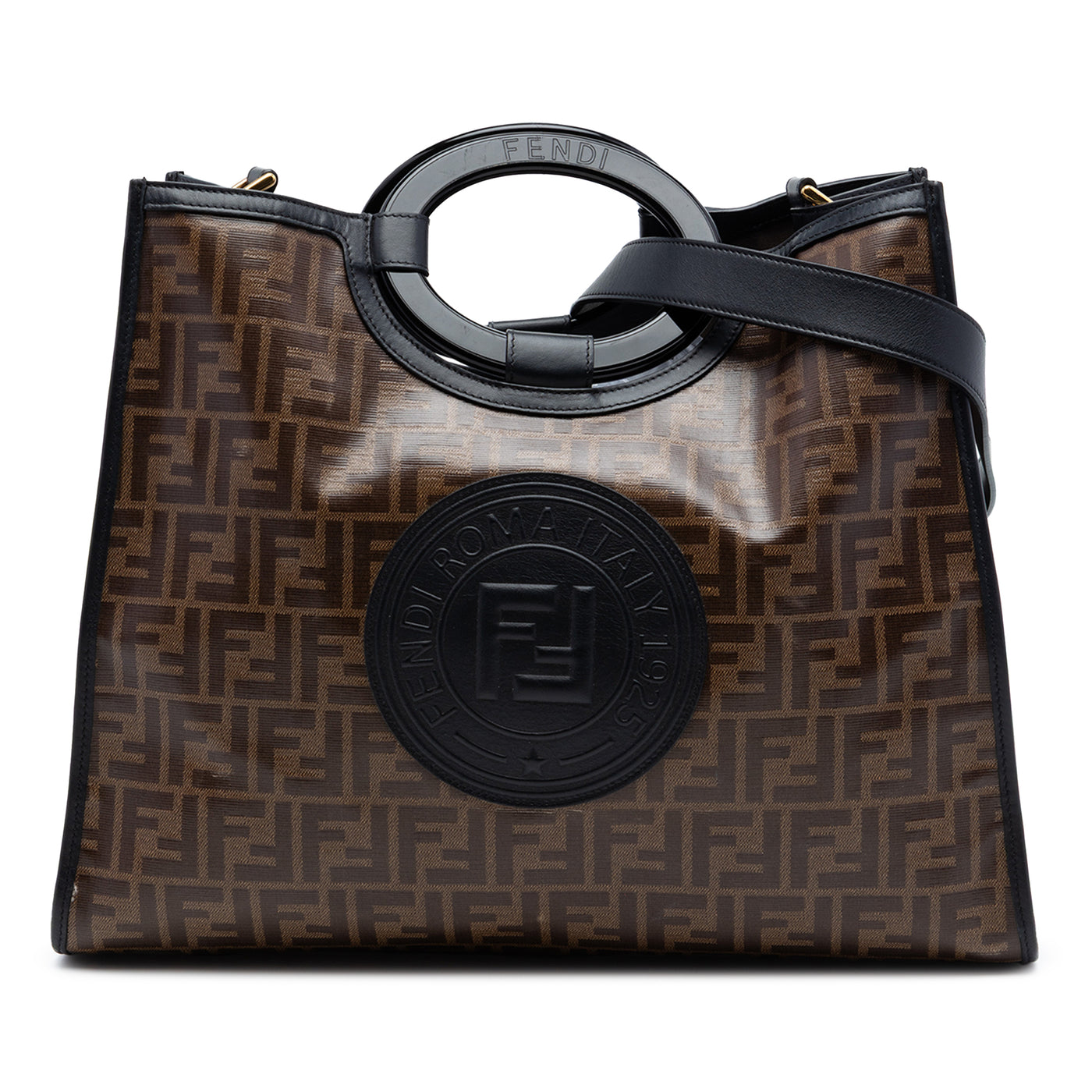 Medium Glazed Fabric FF 1974 Runaway Shopper Satchel - Image 1