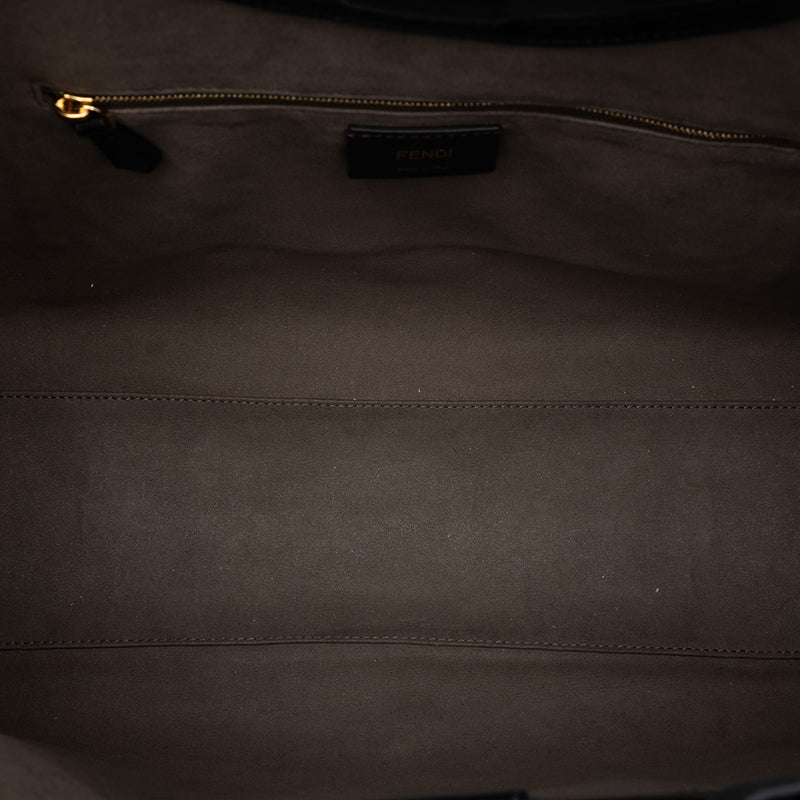 Medium Glazed Fabric FF 1974 Runaway Shopper Satchel - Image 4