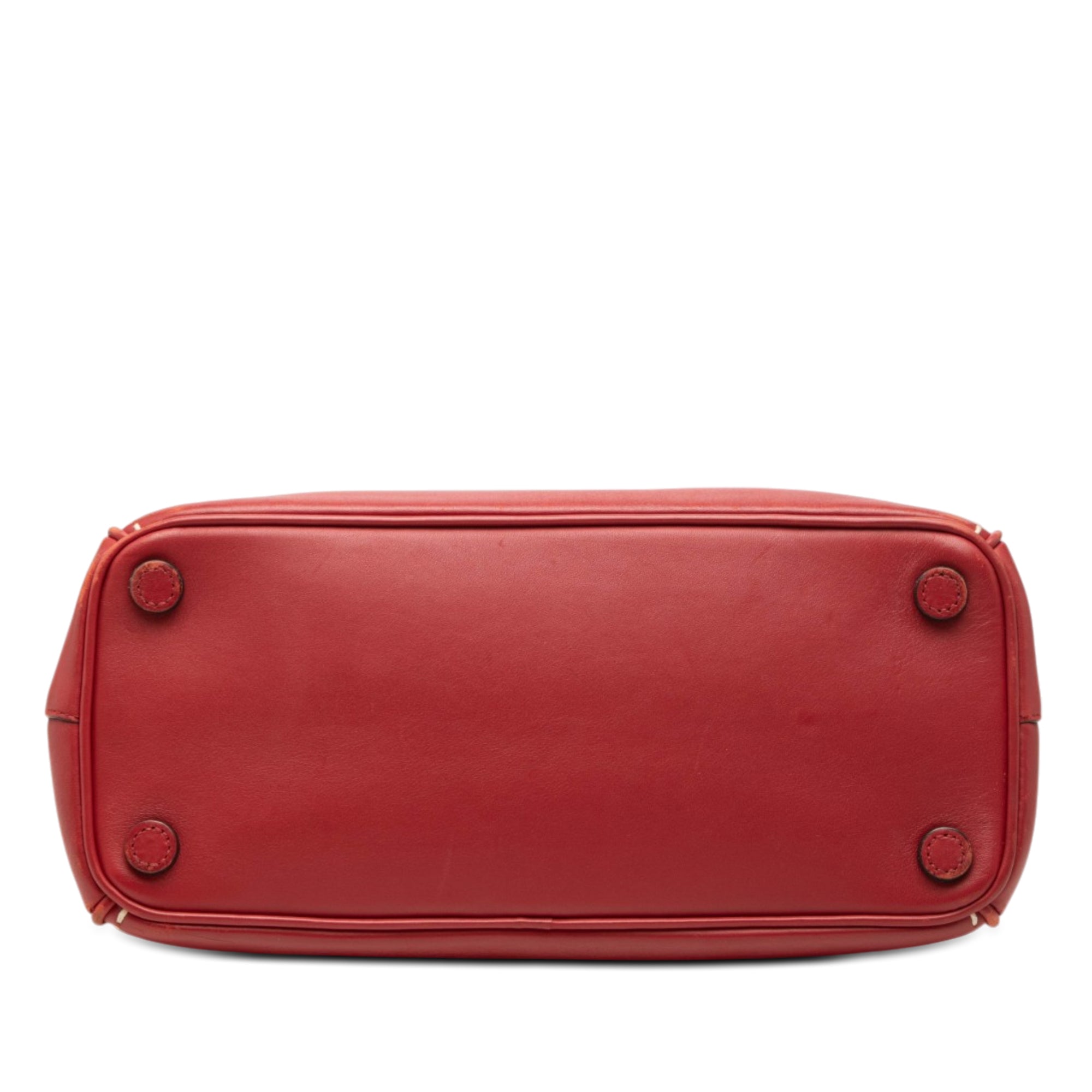 Small City Calf Hand Stitched Galleria Double Zip Satchel - Image 3