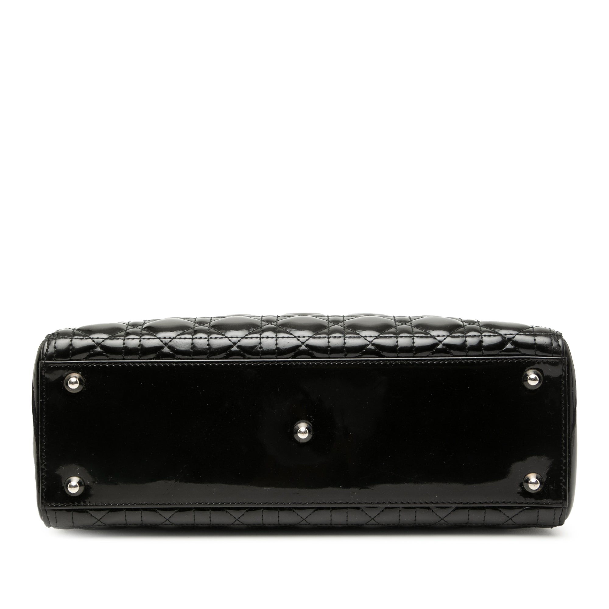 Large Patent Cannage Lady Dior - Image 3