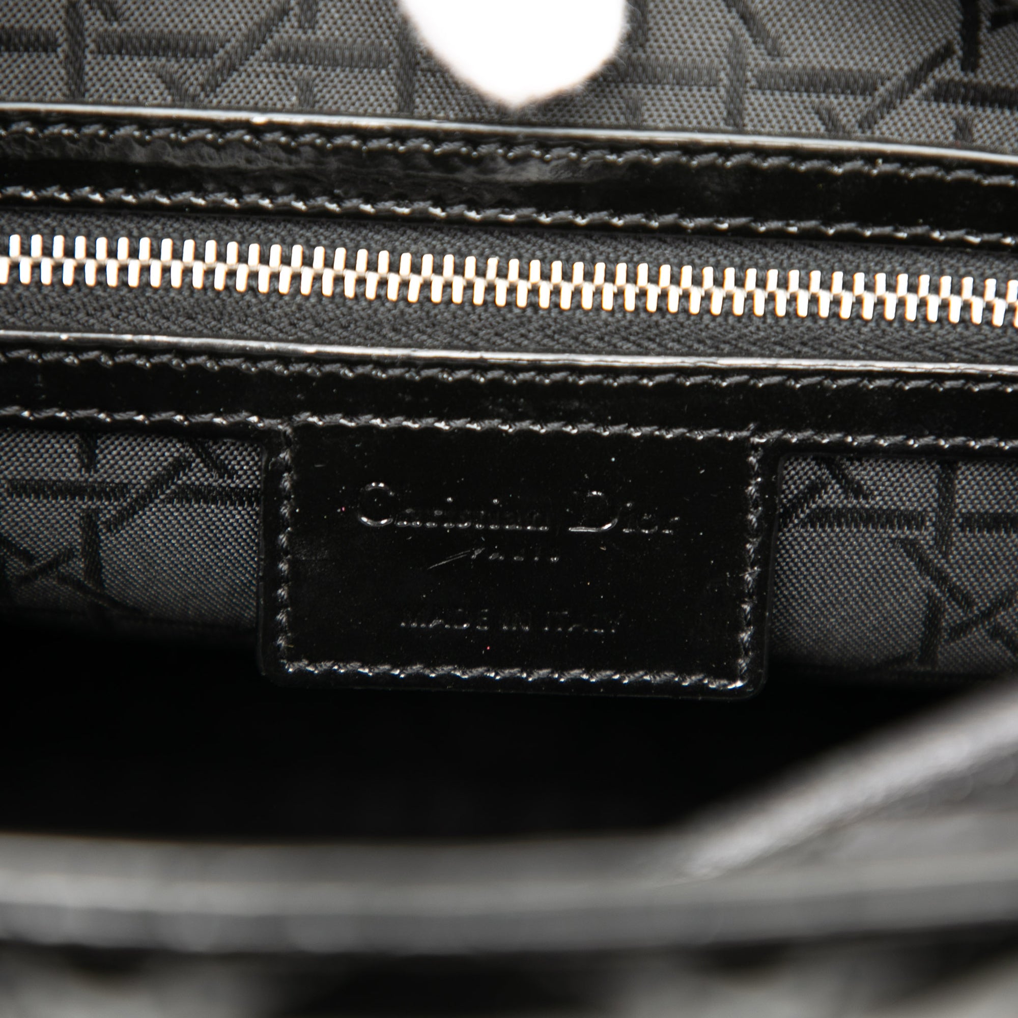 Large Patent Cannage Lady Dior - Image 5