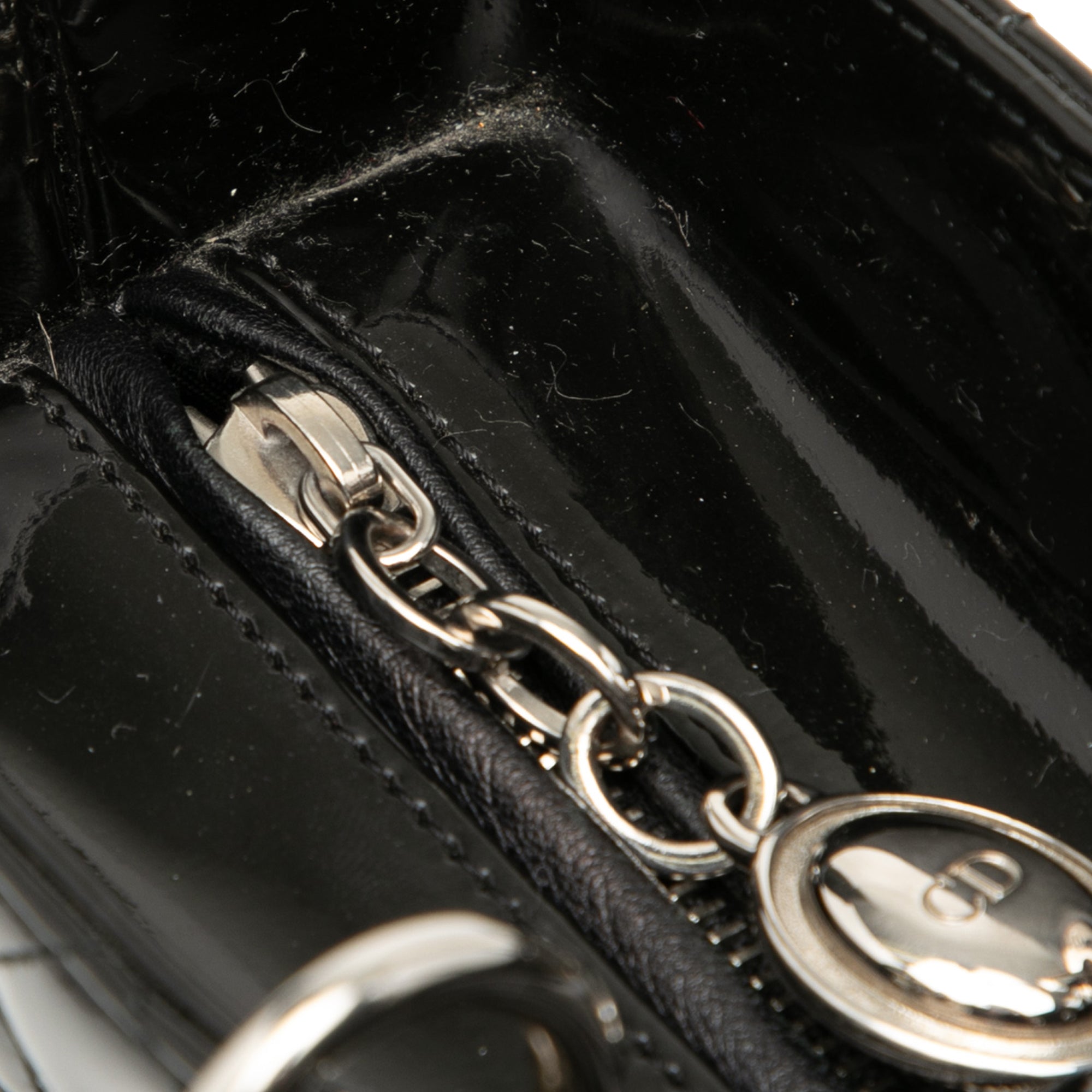 Large Patent Cannage Lady Dior - Image 7