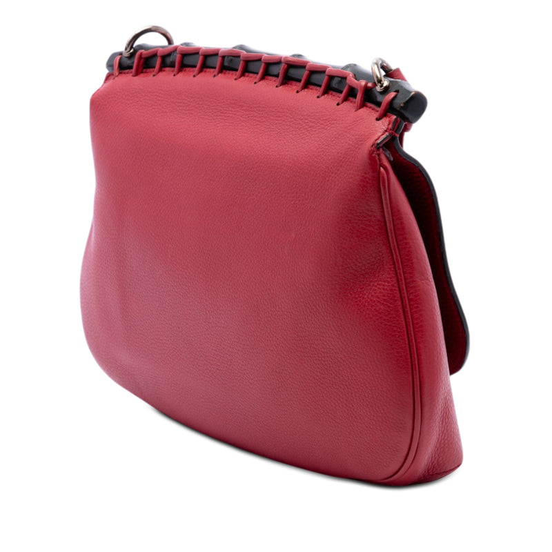 Medium Leather Bamboo Nouveau Fringe Crossbody - Image 2