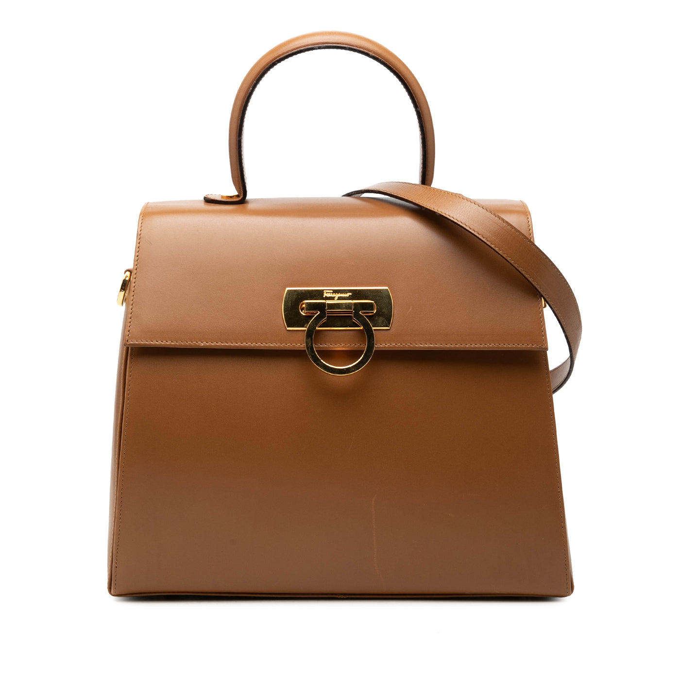Small Leather Gancini Iconic Top Handle Bag - Image 1