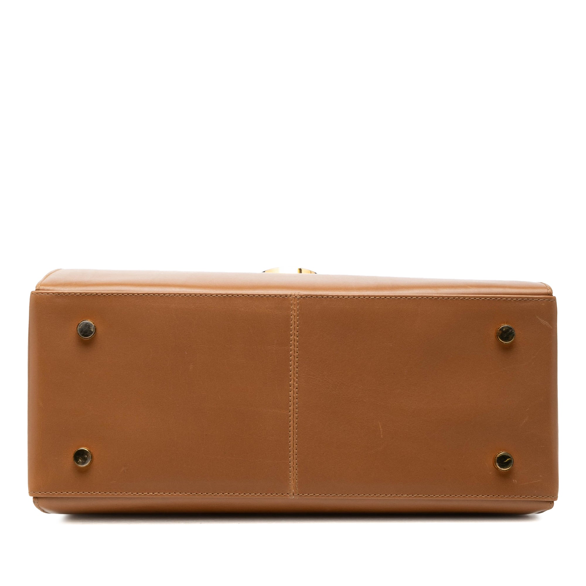 Small Leather Gancini Iconic Top Handle Bag - Image 3