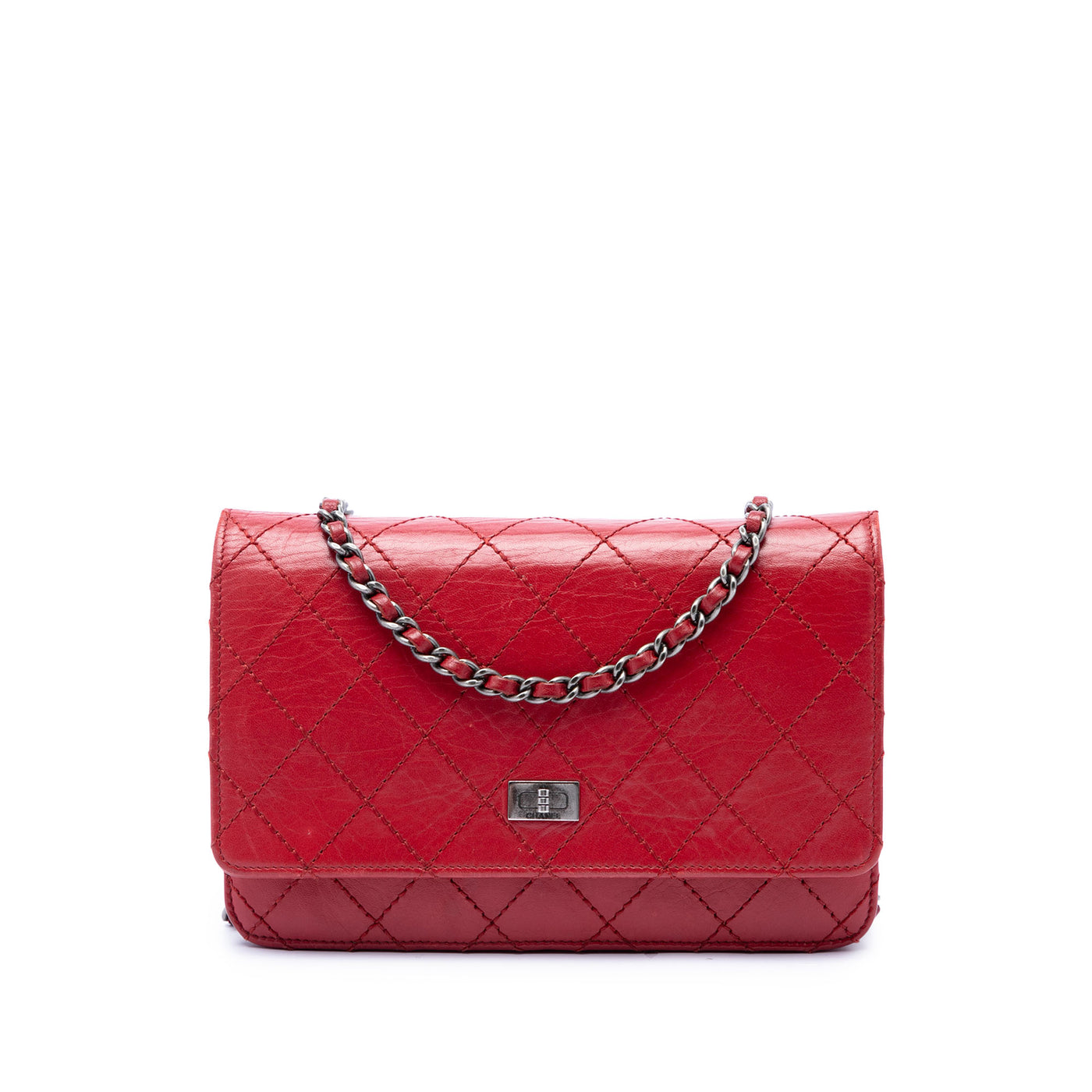 Quilted Aged Calfskin Reissue 2.55 Wallet on Chain - Image 1