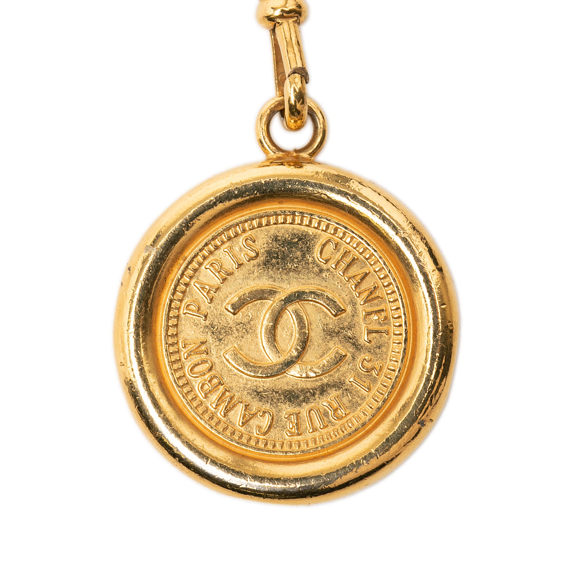 CC Gold Plated 31 Rue Cambon Medallion Chain Belt - Image 2