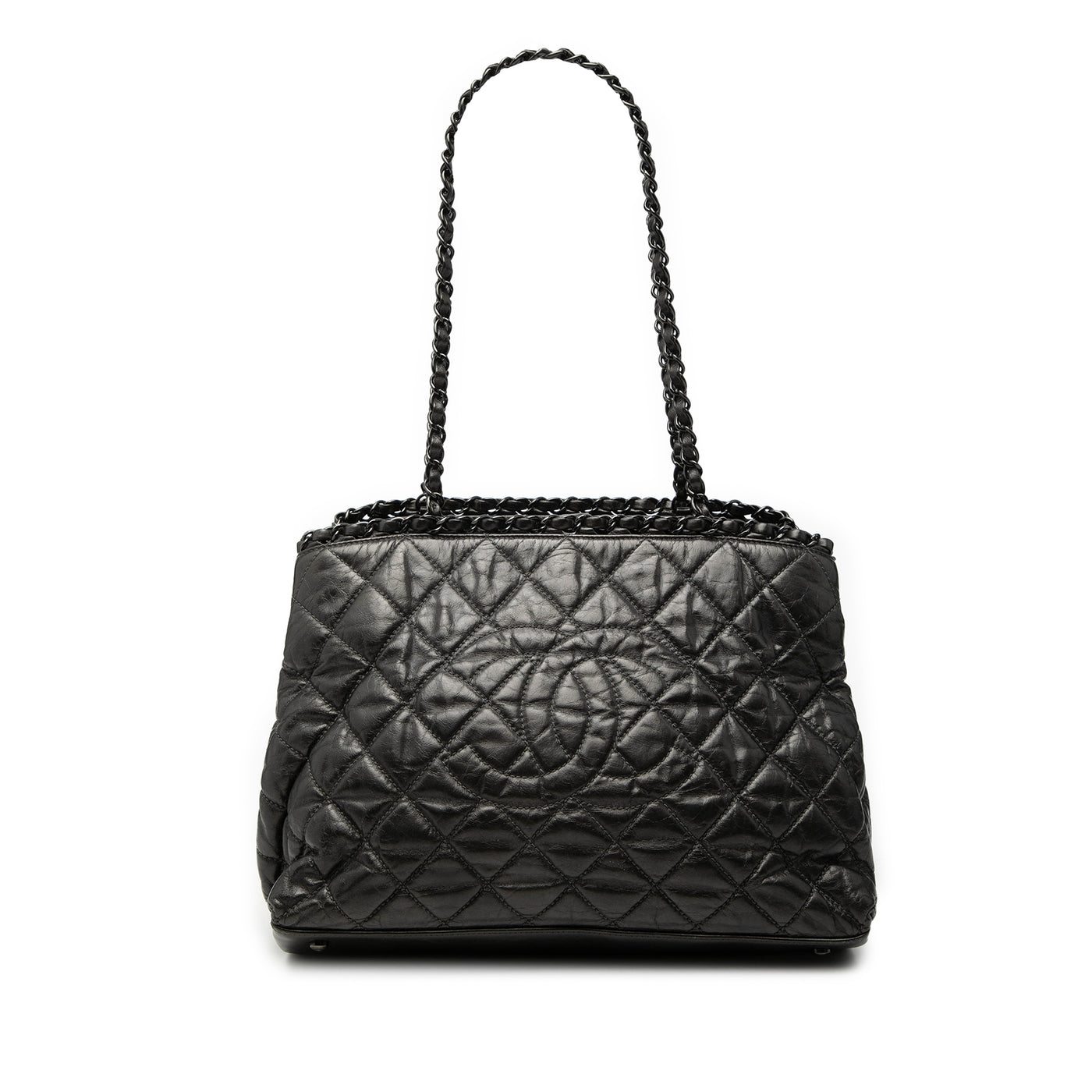 Small Quilted Calfskin Chain Me Tote - Image 1